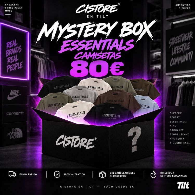 MYSTERY BOX ESSENTIALS – CAMISETA 100% AUTÉNTICA 🔥 image 1